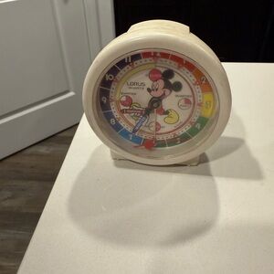Mickey Mouse Kids Clock - Cream